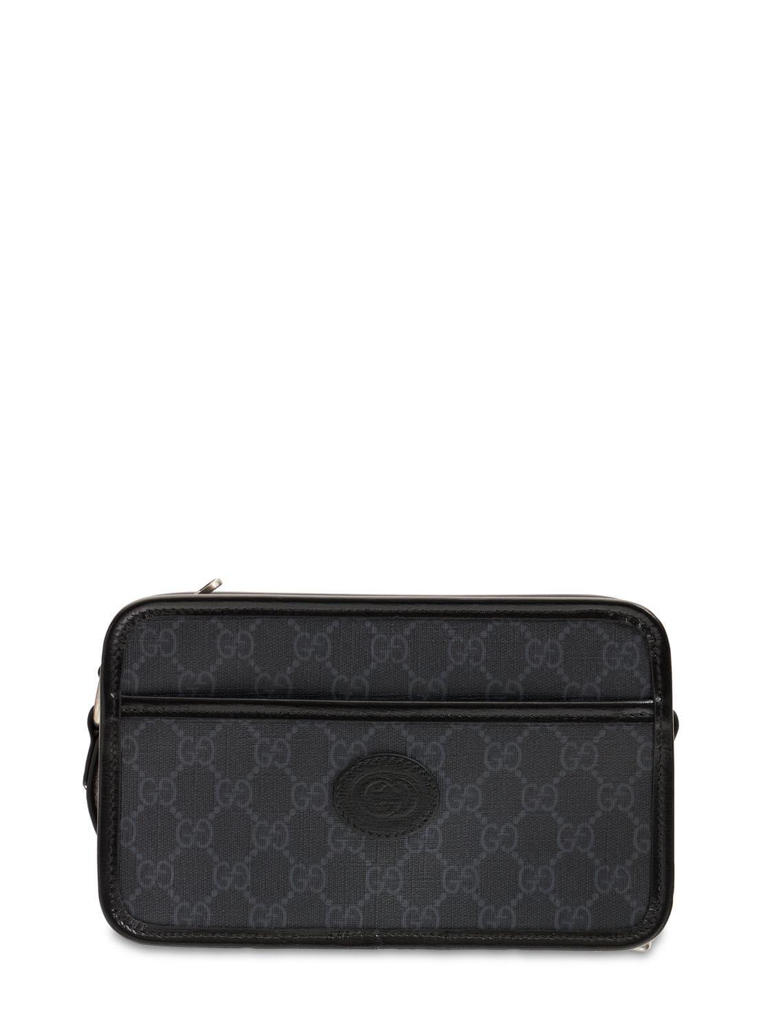Vintage GUCCI Black Canvas Leather Trim Messenger Bag – Sui Generis  Designer Consignment