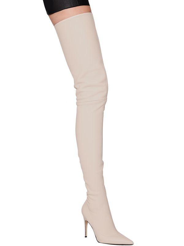 sergio rossi white boots