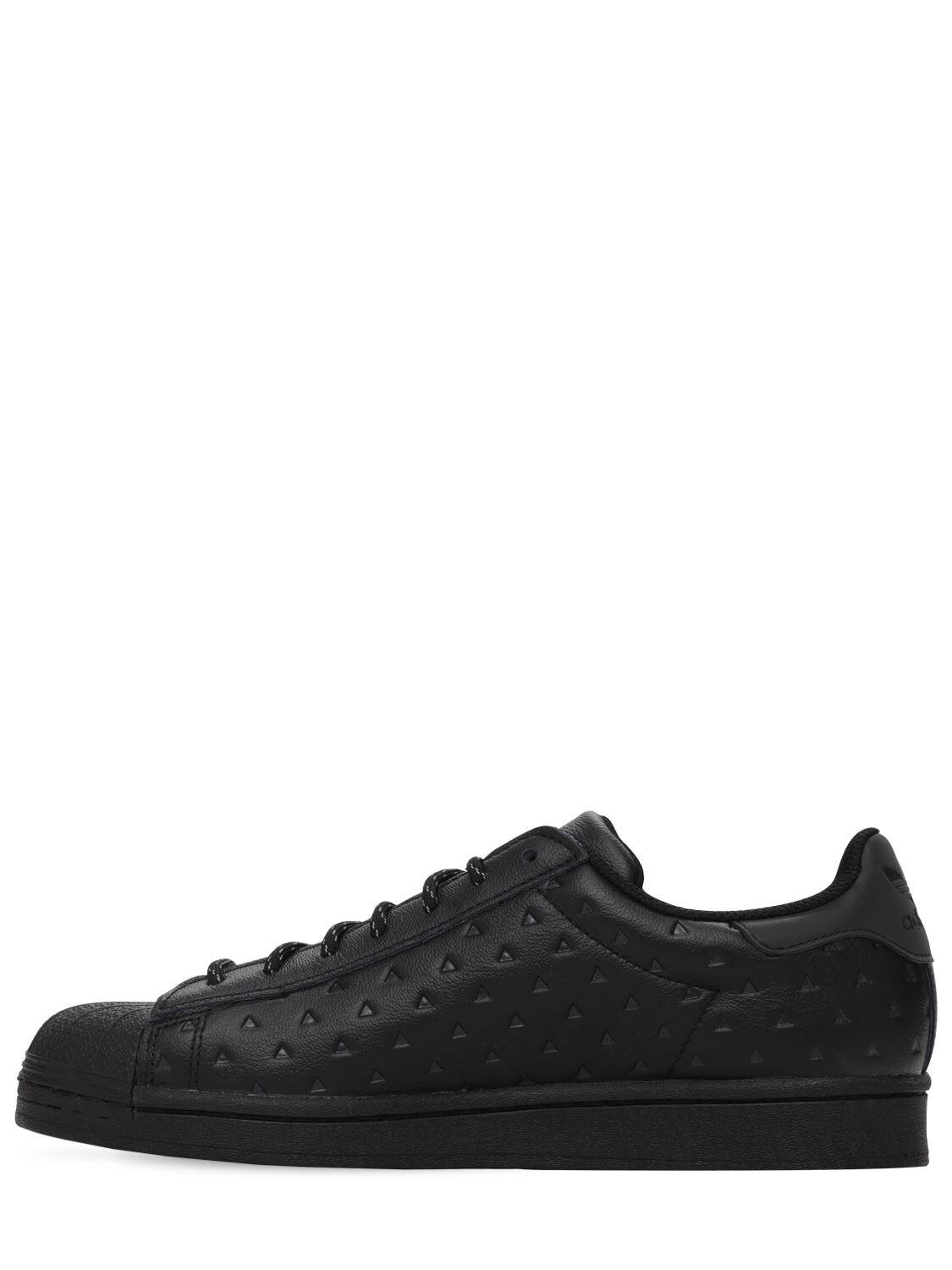  adidas Pharrell Williams Superstar Shoes Men's, Black, Size 4
