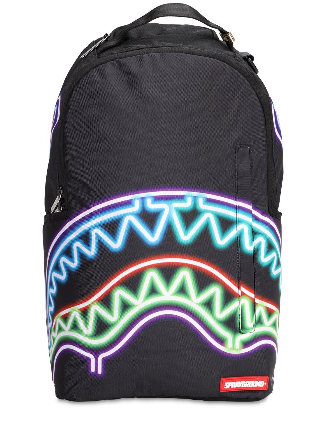 Sprayground Neon Shujuki Black Backpack  Black backpack, Sprayground,  Backpacks