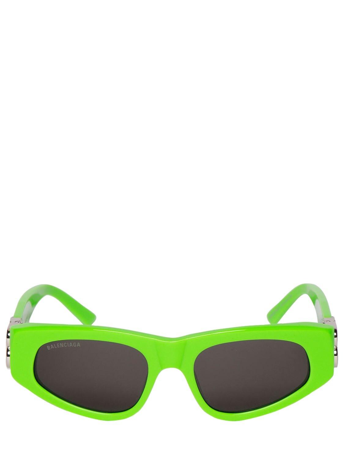 Balenciaga 0095s Dynasty Cat-eye Acetate Sunglasses in Neon Green ...