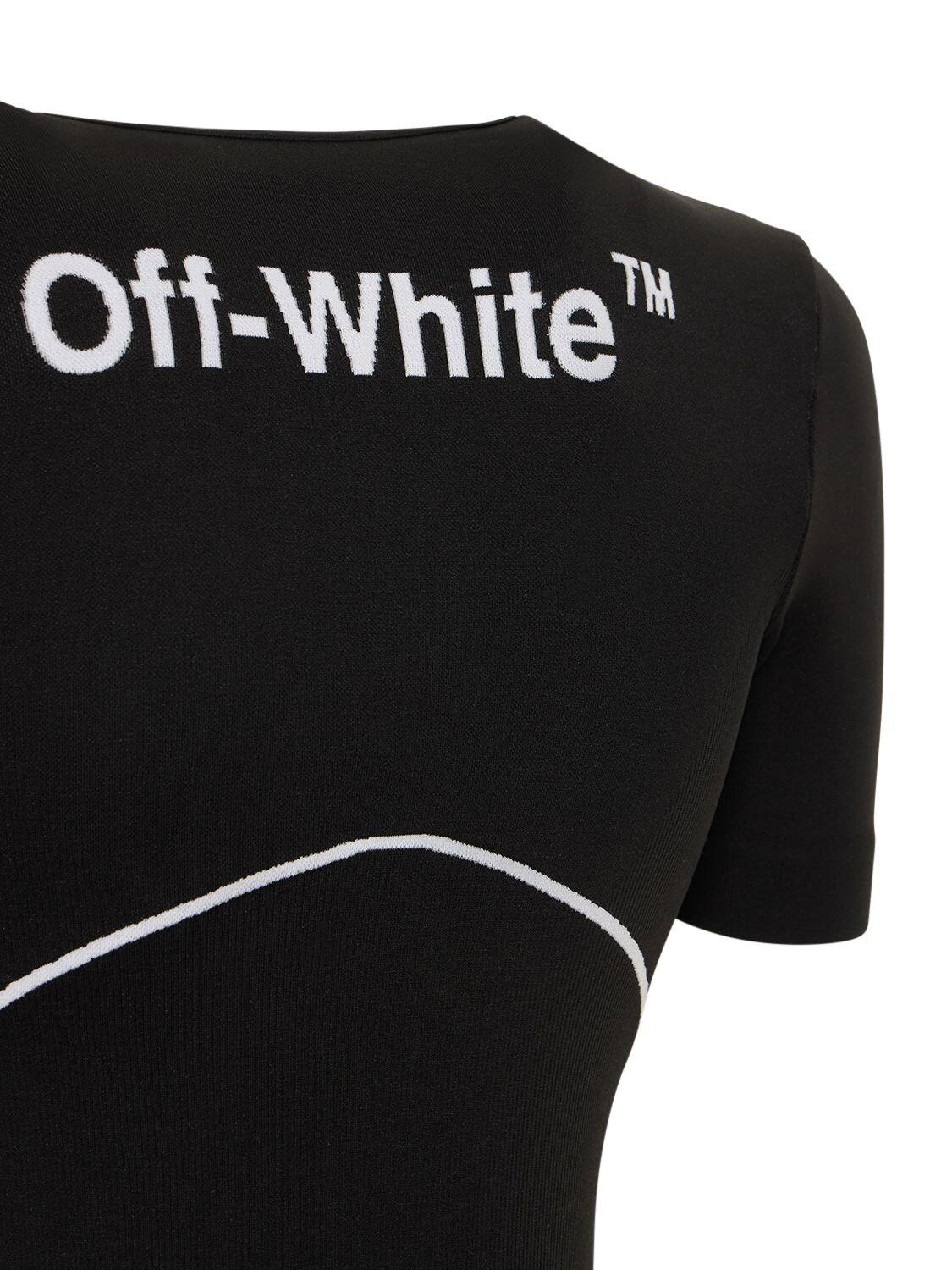 【送料&関税込】Off-White Bodysuit With Logo Off-White c/o Virgil Abloh Bodysuits for Women | Online Sale