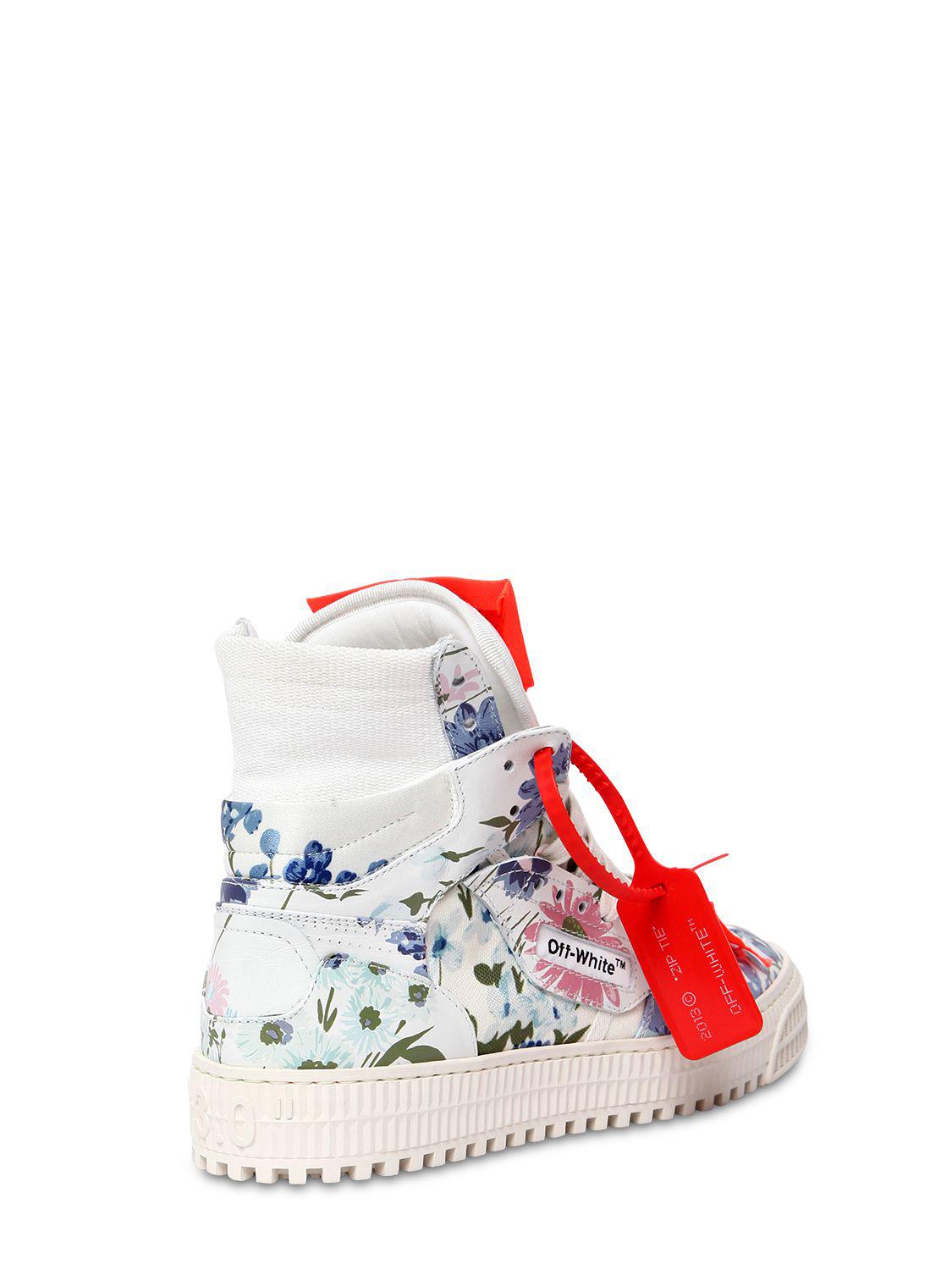 off white floral sneakers