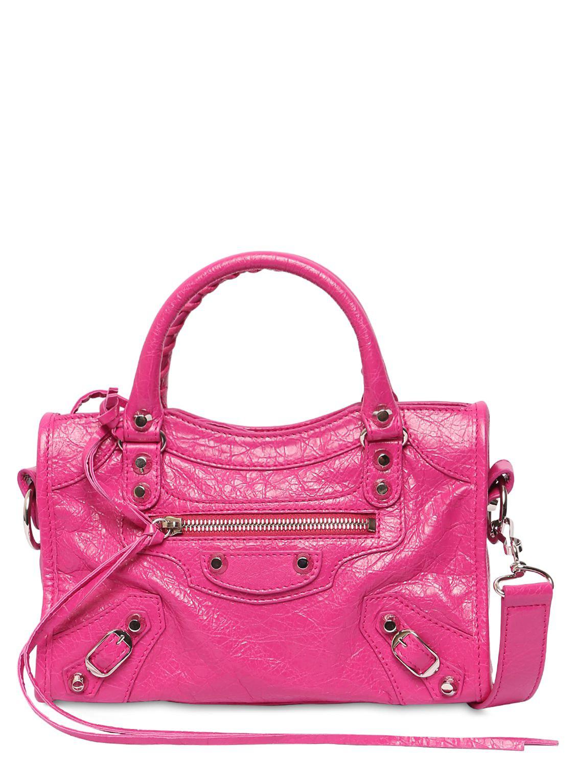 mini pink balenciaga bag