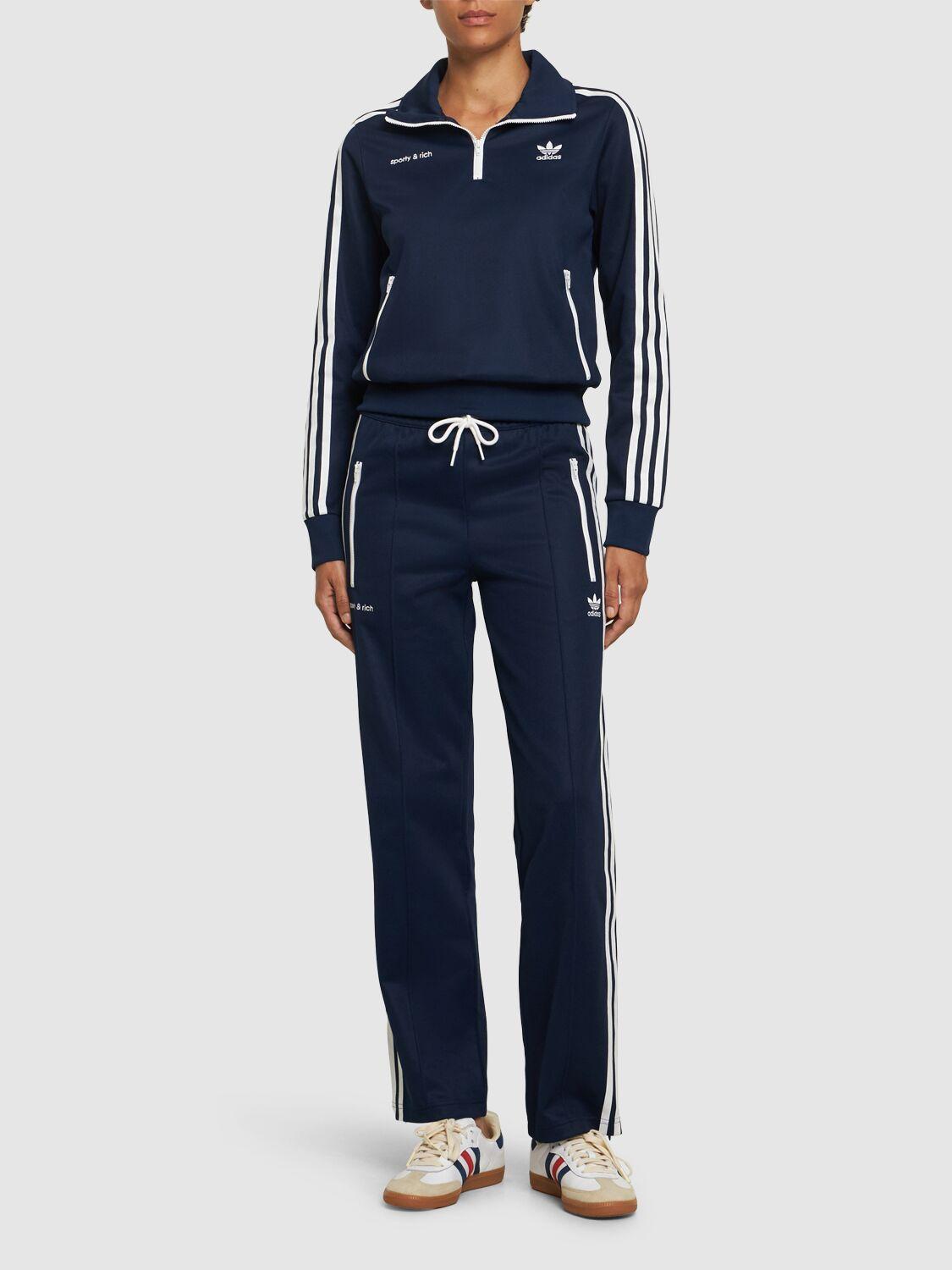 adidas SPORTY&RICH HALF-ZIP TRACK JACKET レディース adidas