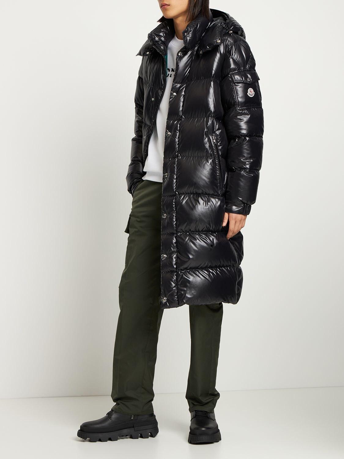 Moncler Hanoverian Long Down Puffer Parka in Black for Men | Lyst