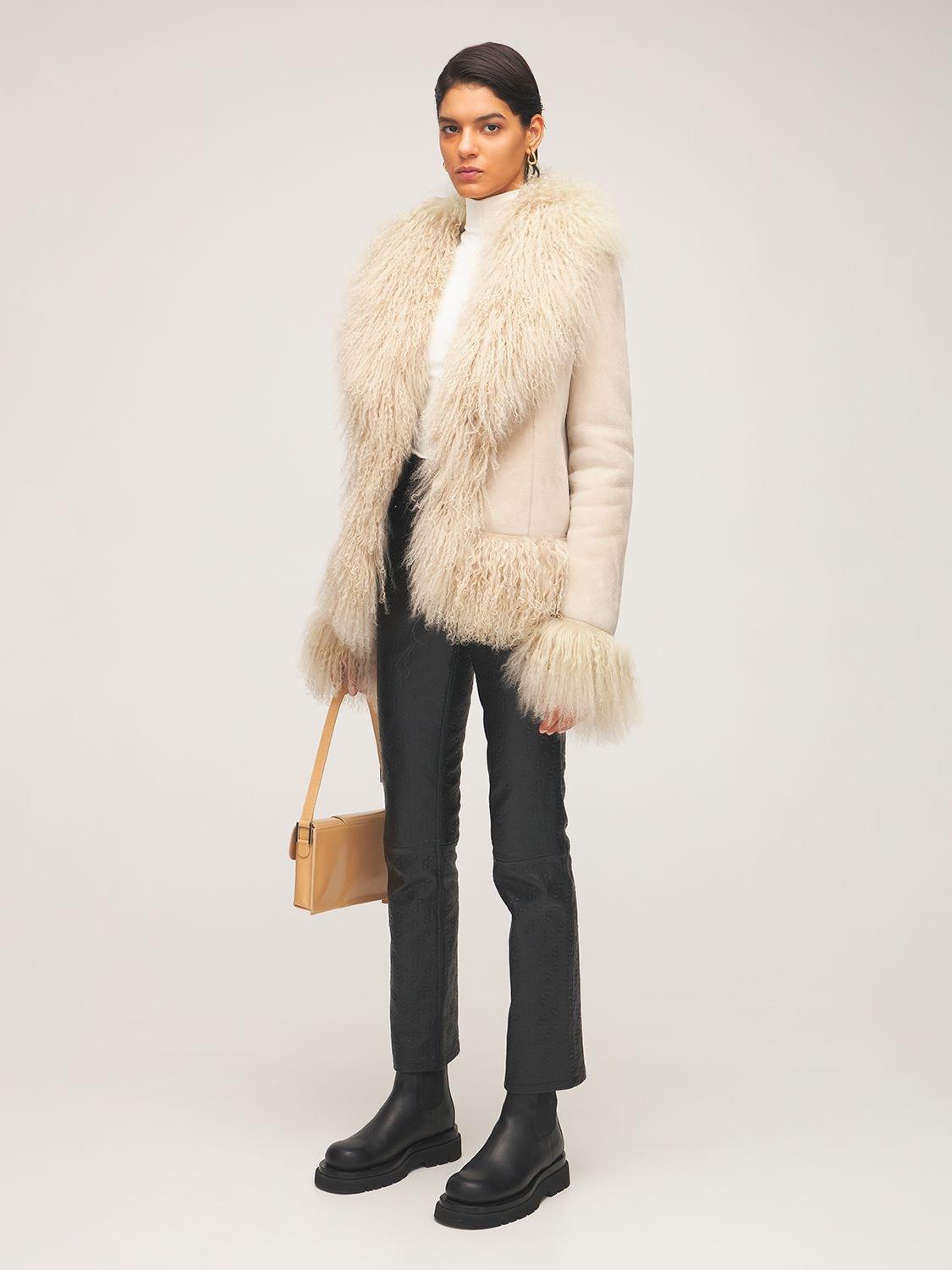 Saks Potts Bon Short Shearling Jacket 