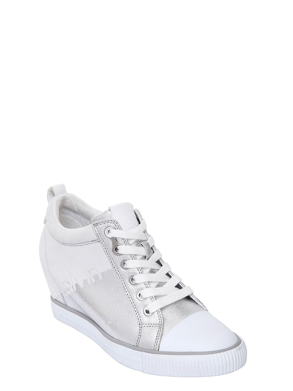 calvin klein wedge sneakers
