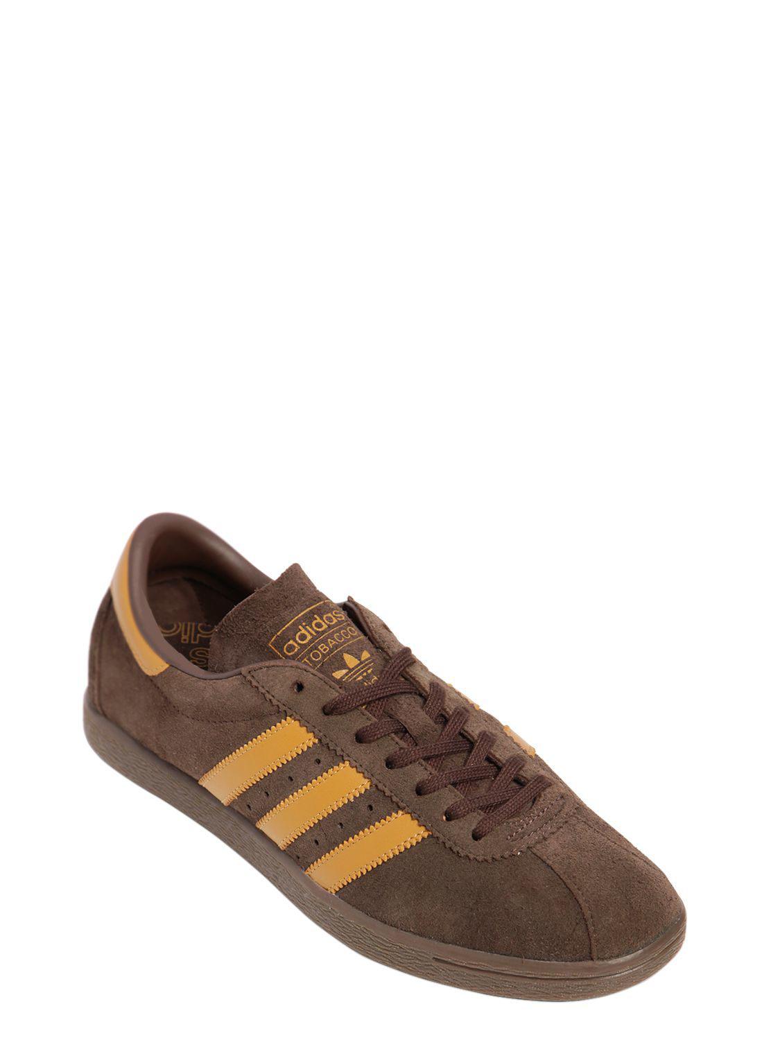 adidas Originals Tobacco Suede & Leather Sneakers in Brown for Men - Lyst