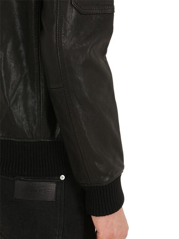 bardell leather aviator jacket