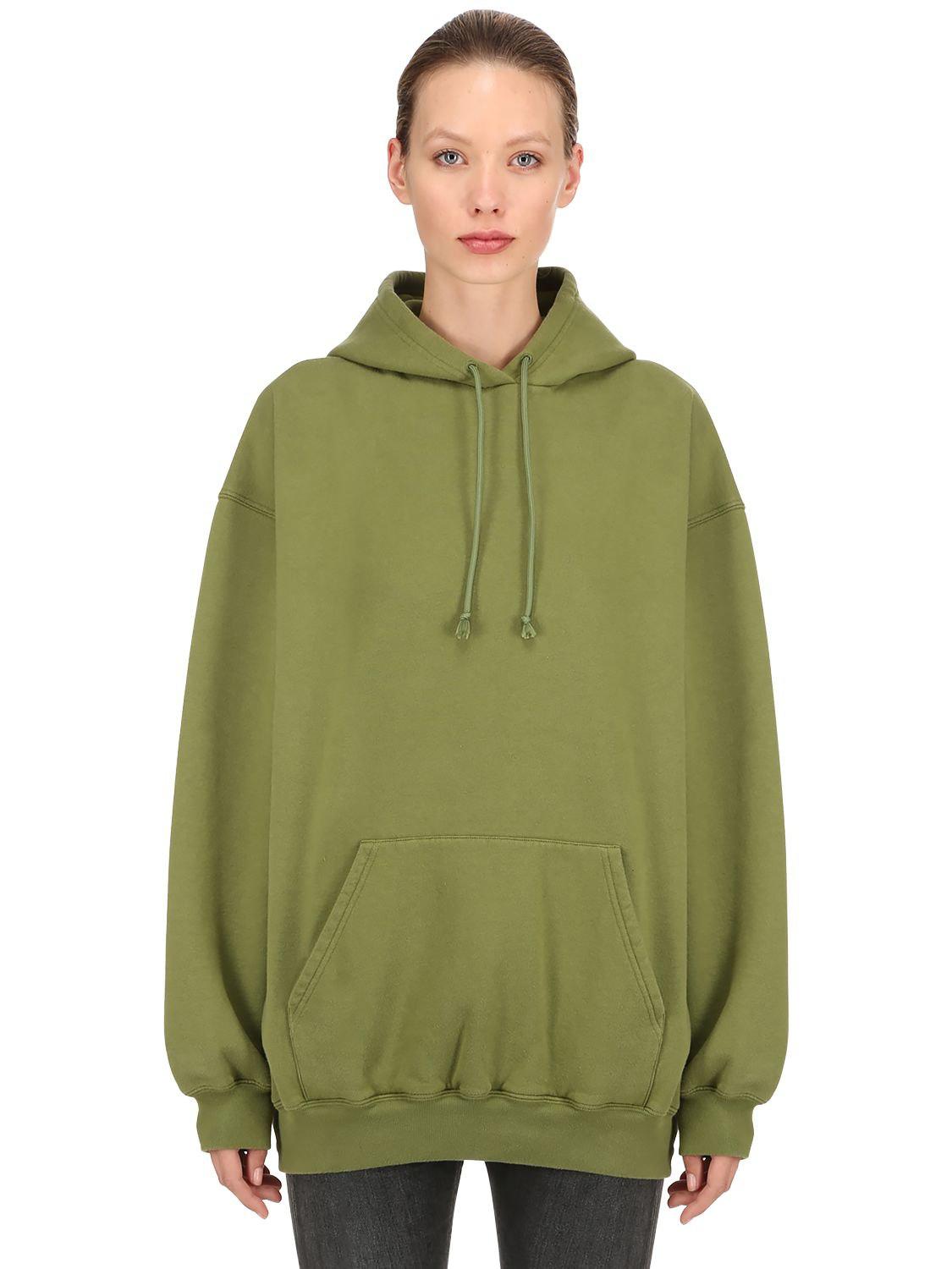 balenciaga sweatshirt womens olive