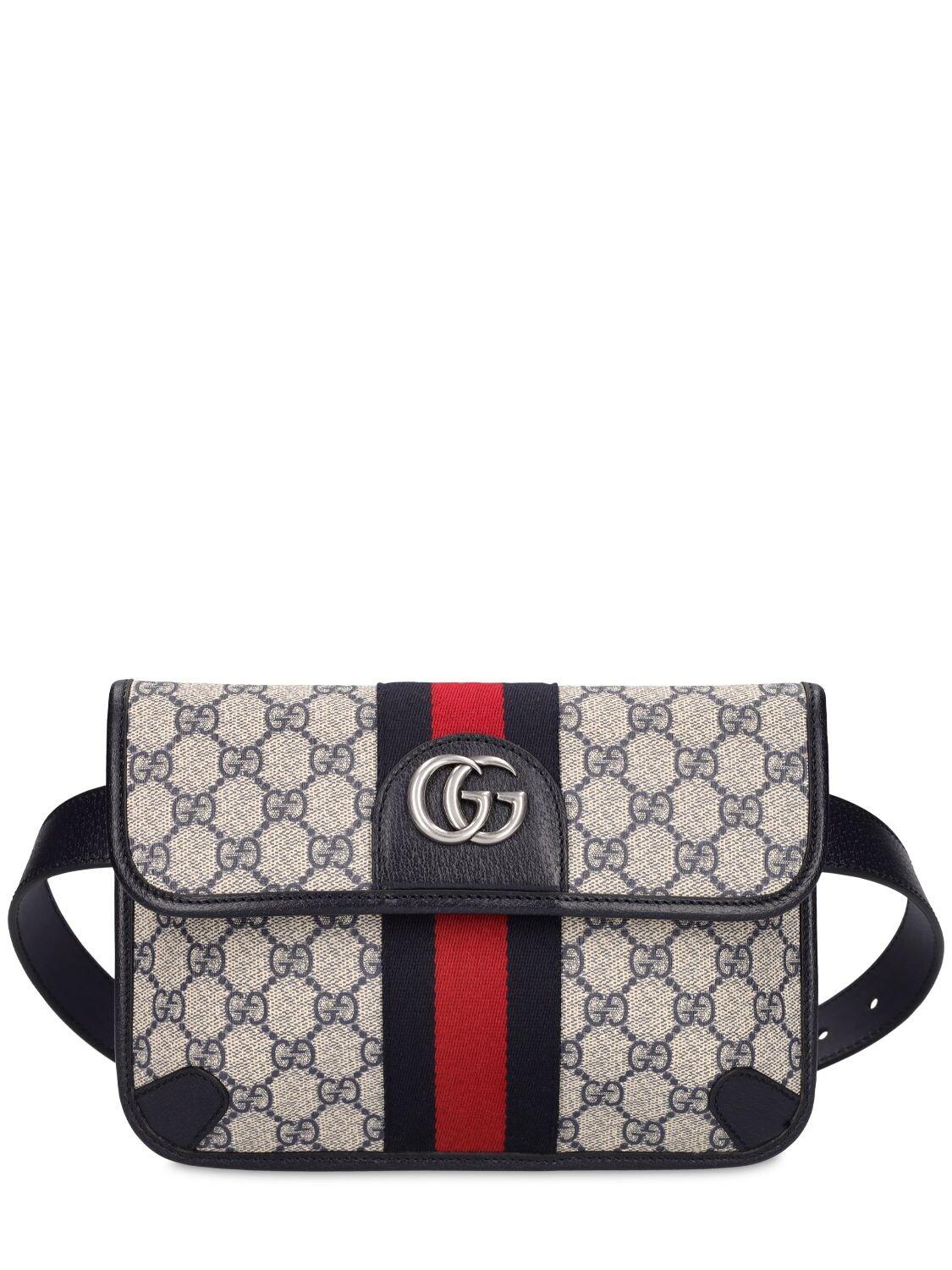 Gucci Ophidia Gg Belt Bag in White for Men | Lyst