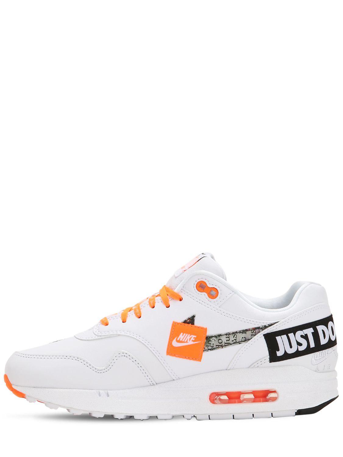 Zapatillas Air Max 1 Just Do It Nike de Cuero de color Blanco para hombre |  Lyst