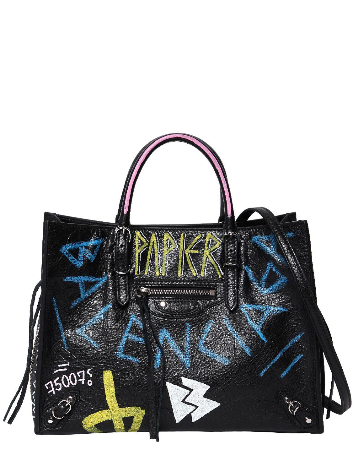 how to graffiti your handbag: balenciaga graffiti city bag DIY — Costen.