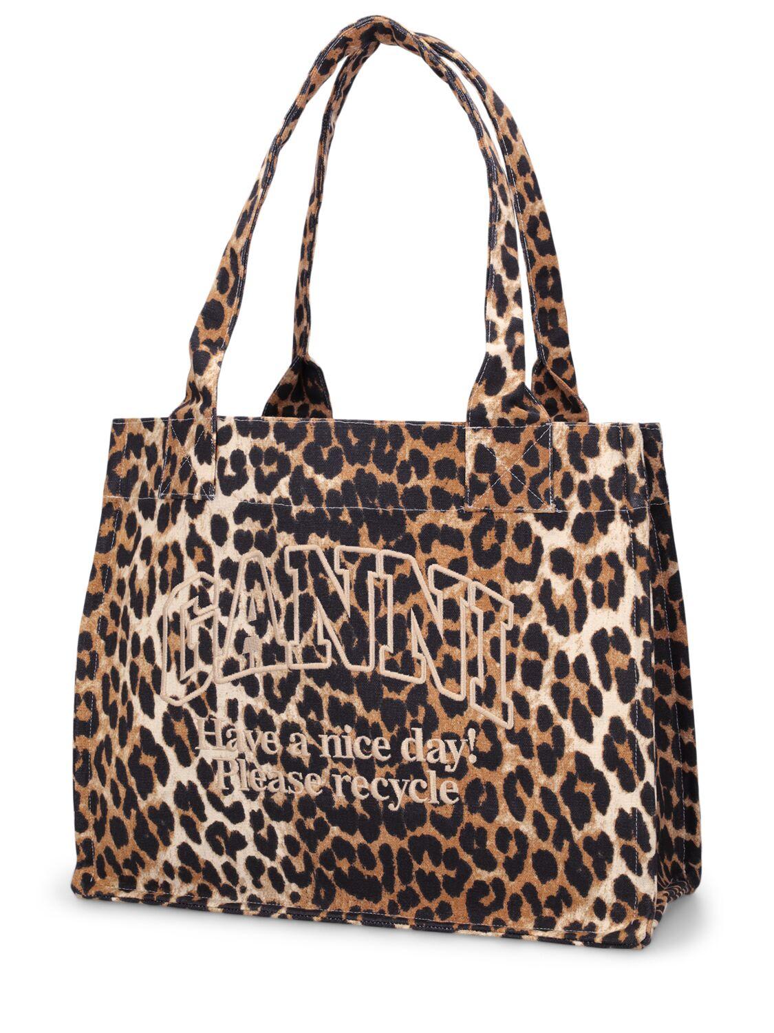 GANNI Large Easy ロゴ コットン トート GANNI Large Easy Shopper Contrasted Logo | Shopbop
