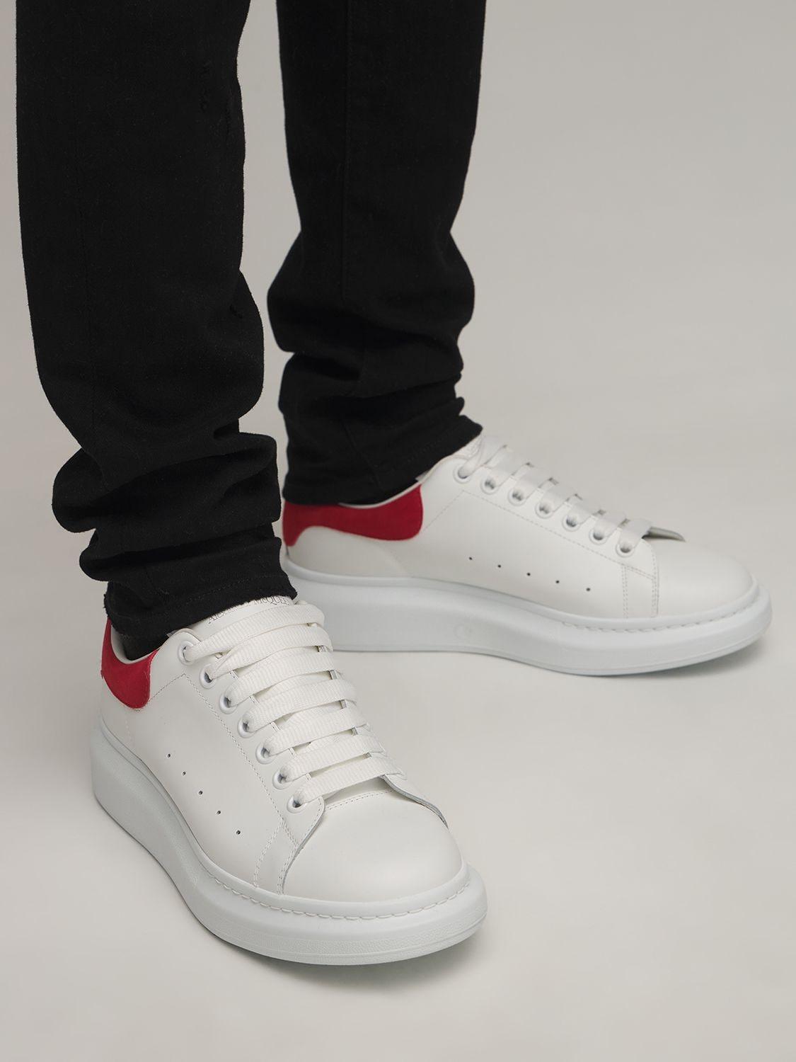 Alexander McQueen Sneakers Red in White 