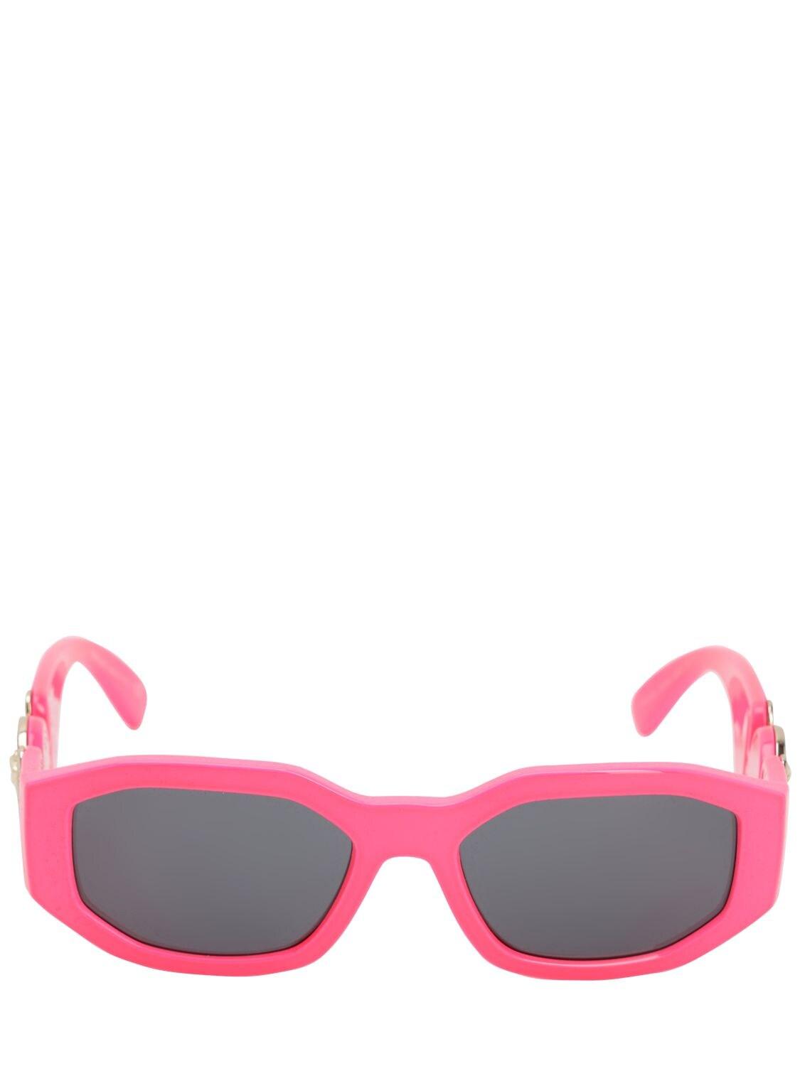 Versace Biggie Squared Sunglasses in Pink | Lyst