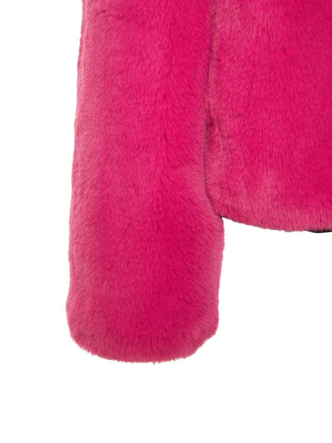 Pink Faux Fur Jacket - The Vic Version