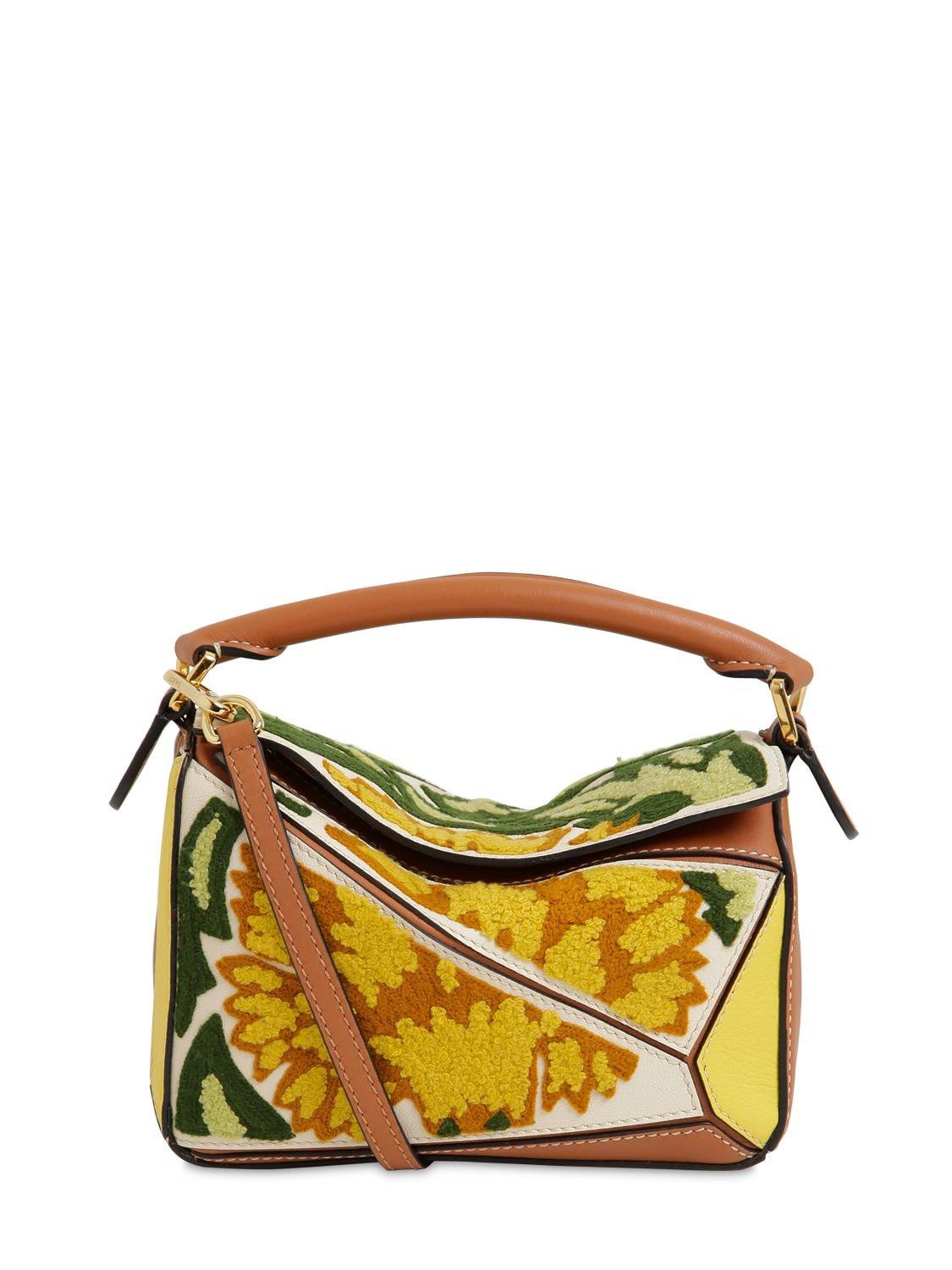 Loewe X William De Morgan Puzzle Small Embroidered Leather