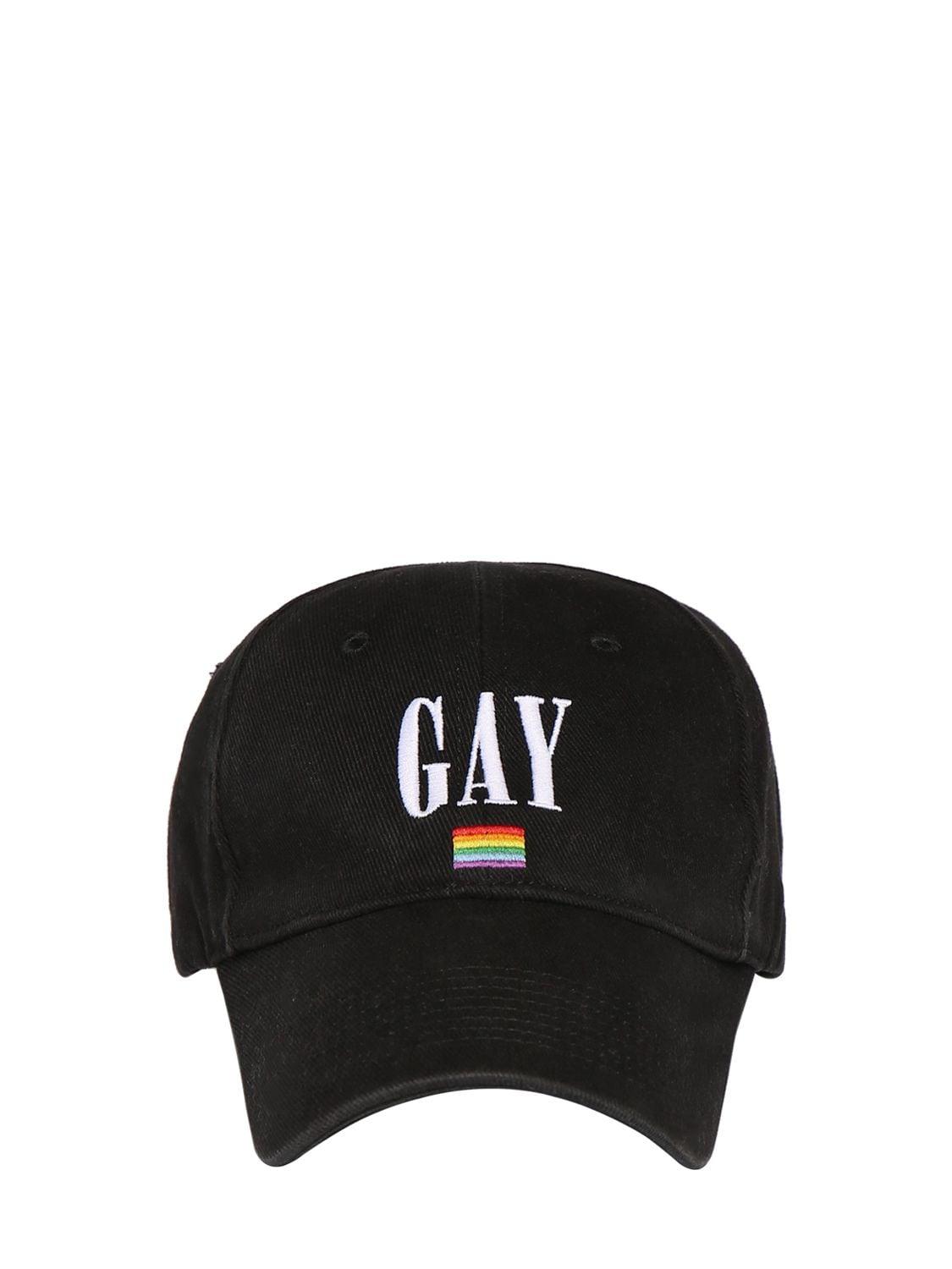 Balenciaga Gay Pride 2021 Cap Black for Men |
