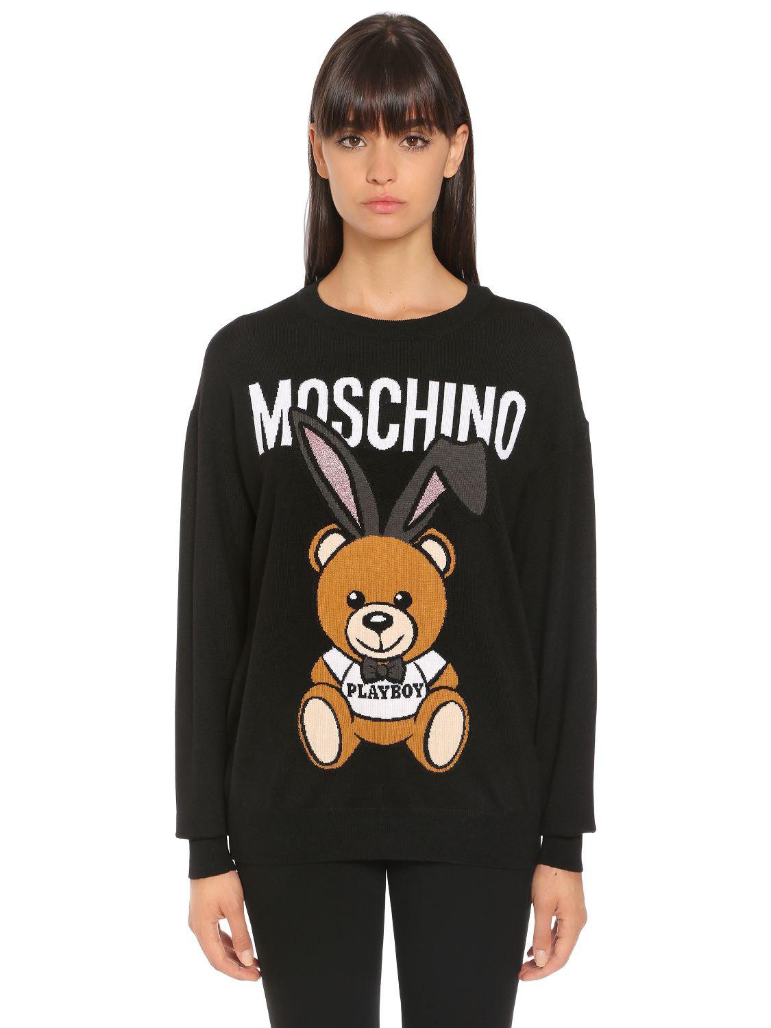 moschino teddy sweater
