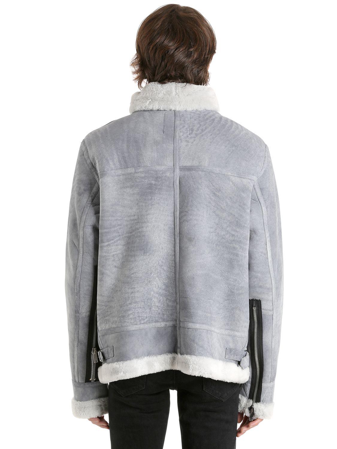 heliot emil shearling jacket