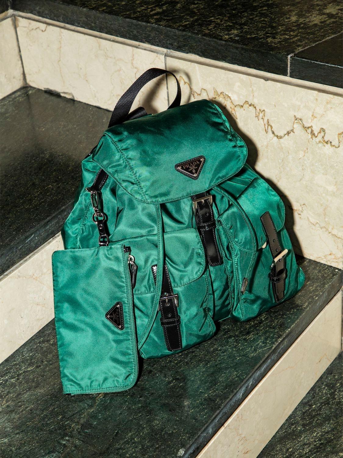 Prada Synthetic Lvr Exclusive Nylon Canvas Backpack in Green - Lyst