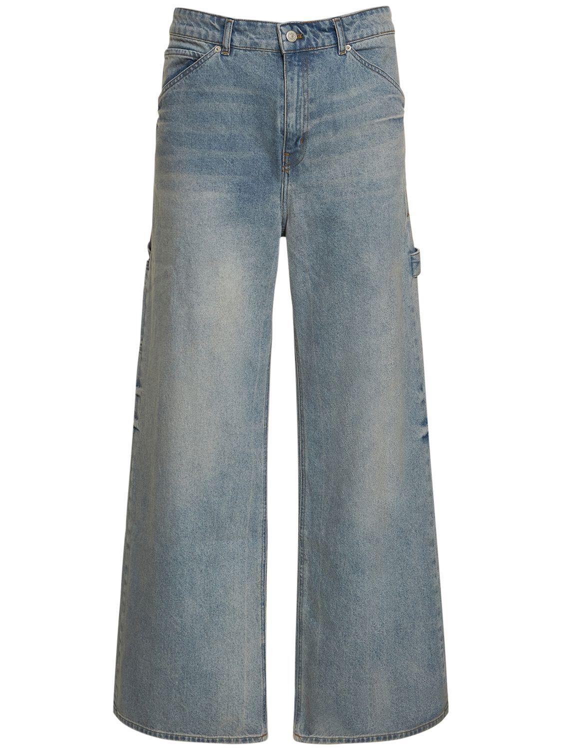 Courreges Dirty Blue baggy Denim Jeans for Men | Lyst