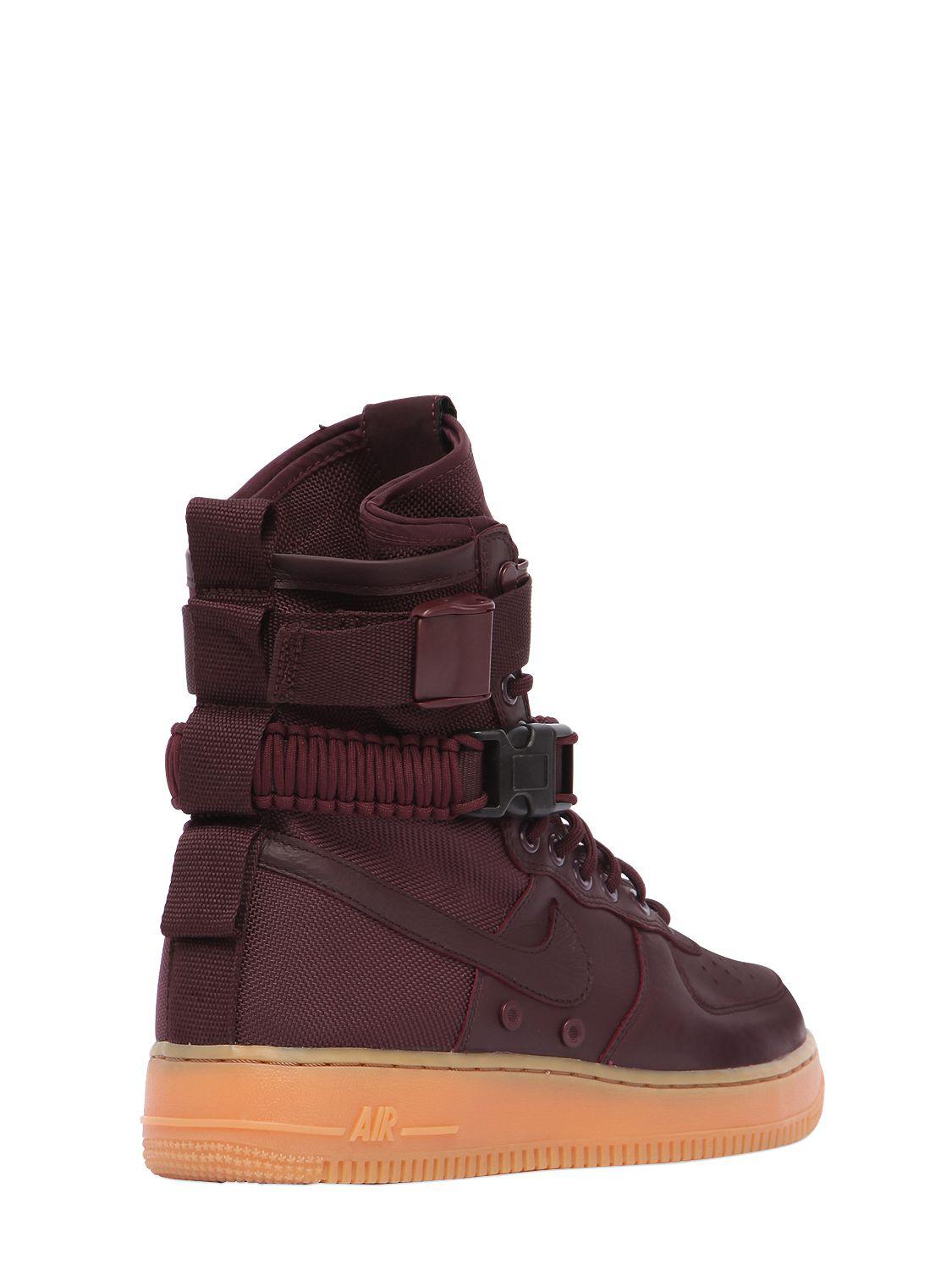 Nike Leather Sf Air Force 1 High Top Sneakers for Men - Lyst