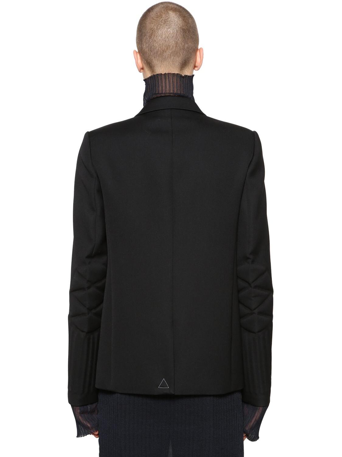 Bottega Veneta Double Compact Wool Jacket W/ Molding in Black for Men ...