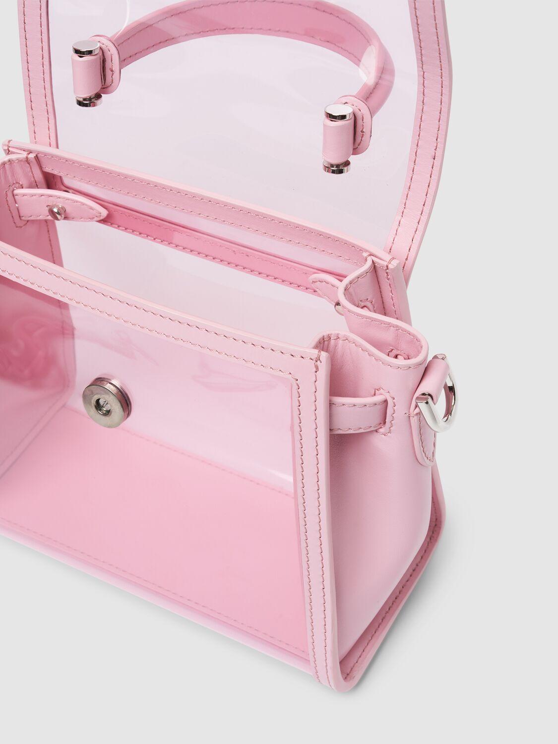 Versace Transparent Plexi Top Handle Bag in Pink Lyst UK