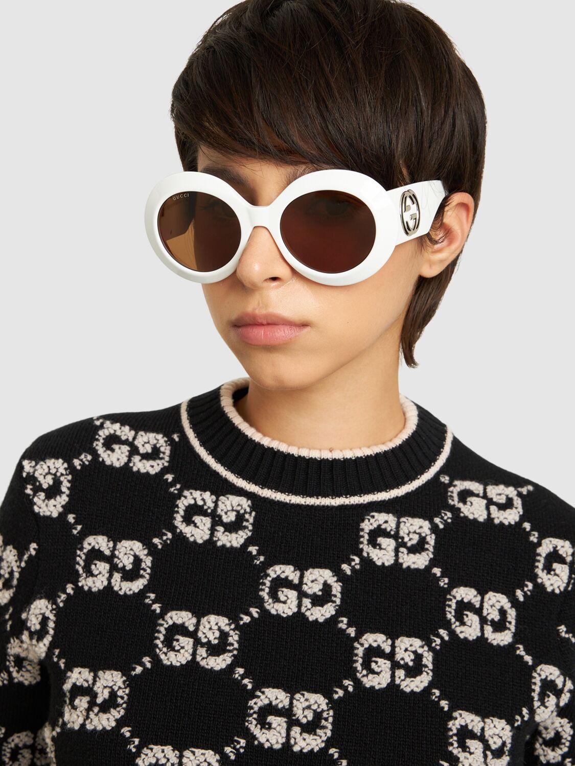 Gucci gg1647s Acetate Sunglasses in White Lyst UK