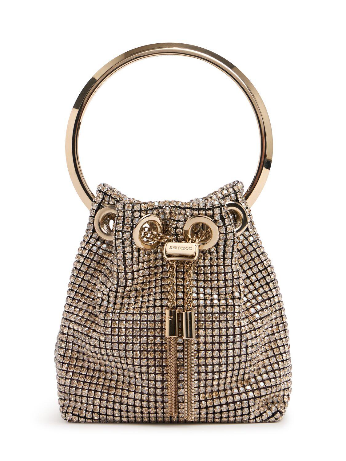 Jimmy Choo レディース Micro Bon Bon クリスタルトップハンドル