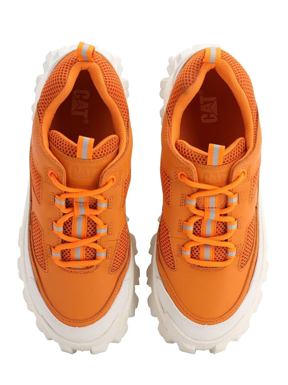 Axel Arigato Excelsior Cat Collaboration Sneakers in Orange/White