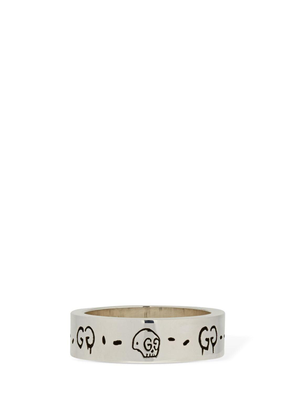 Gucci Ghost Ring in Metallic for Men | Lyst