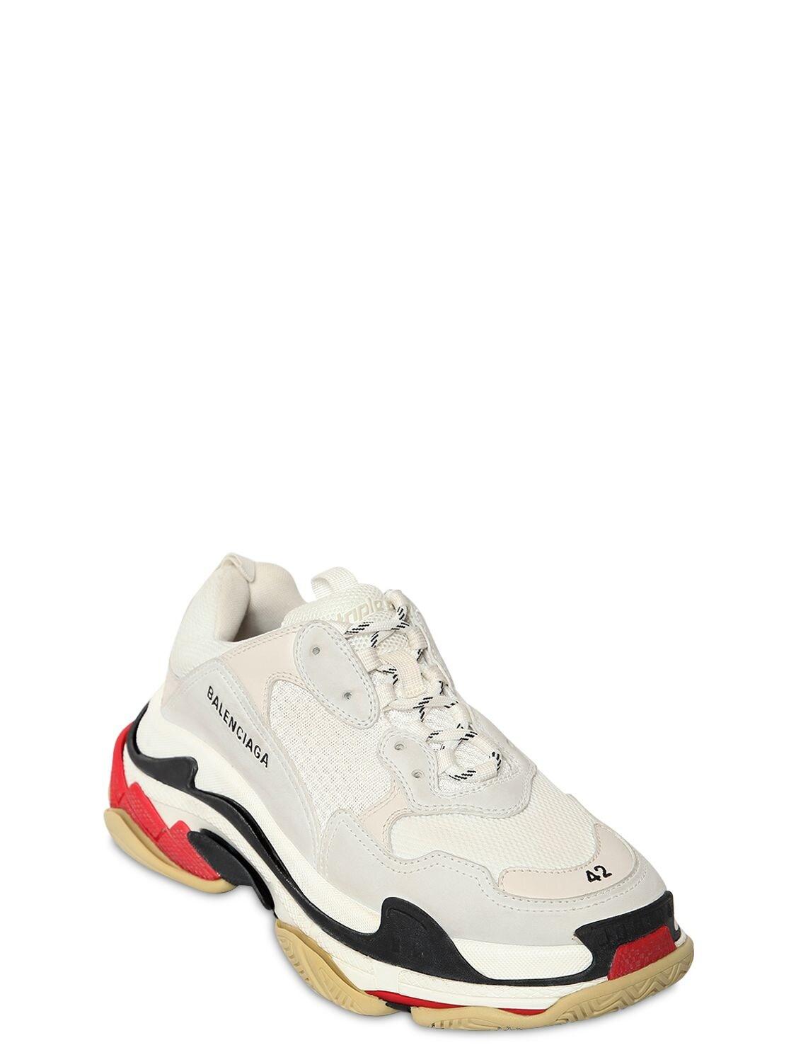 BALENCIAGA TRIPLE S BLACK PURPLE WHITE Balenciaga