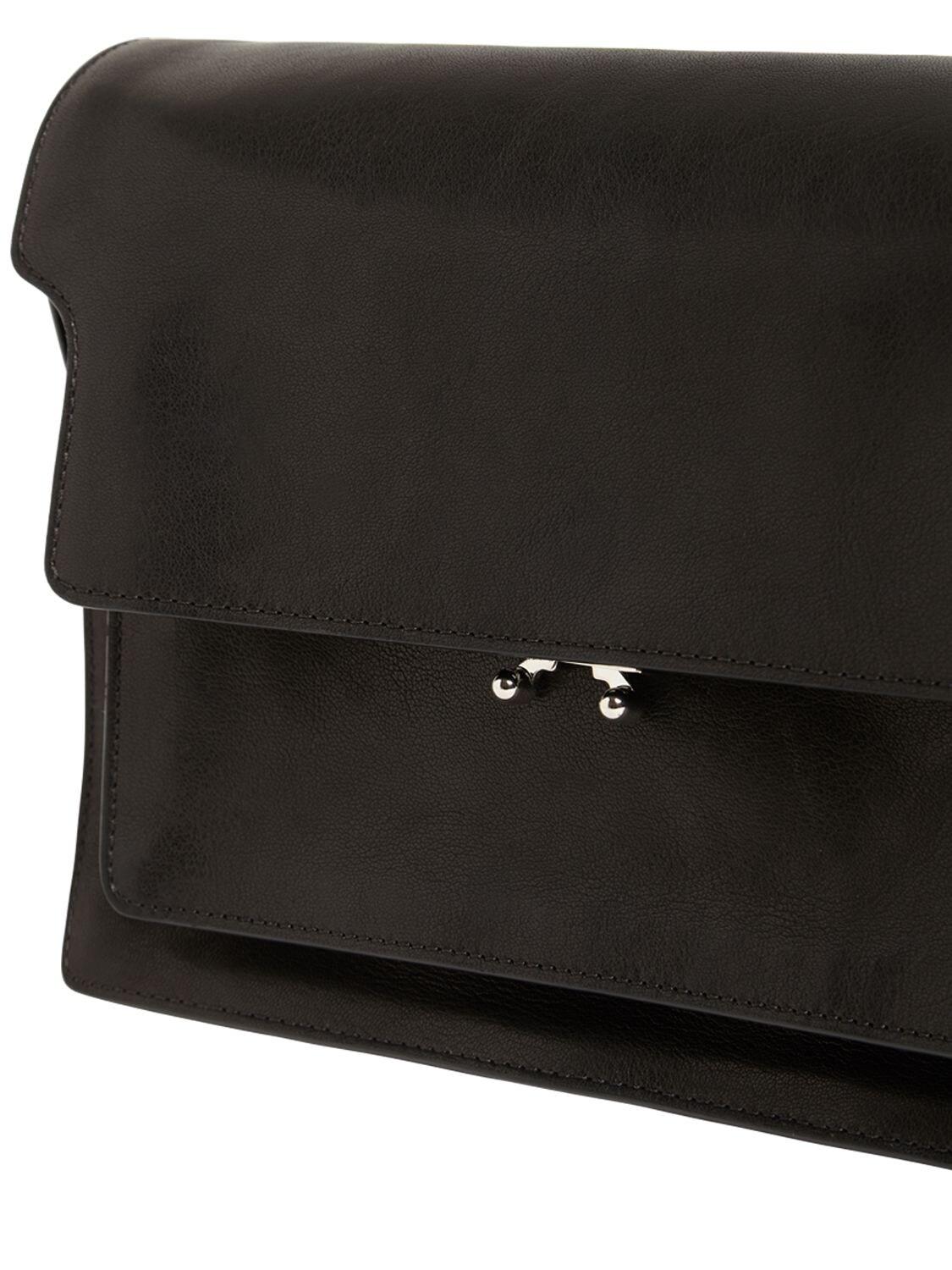 Marni Large Soft Trunk Smooth Leather Bag in Black | Lyst Marni Large Soft Trunk Smooth Leather Bag in Black | Lyst