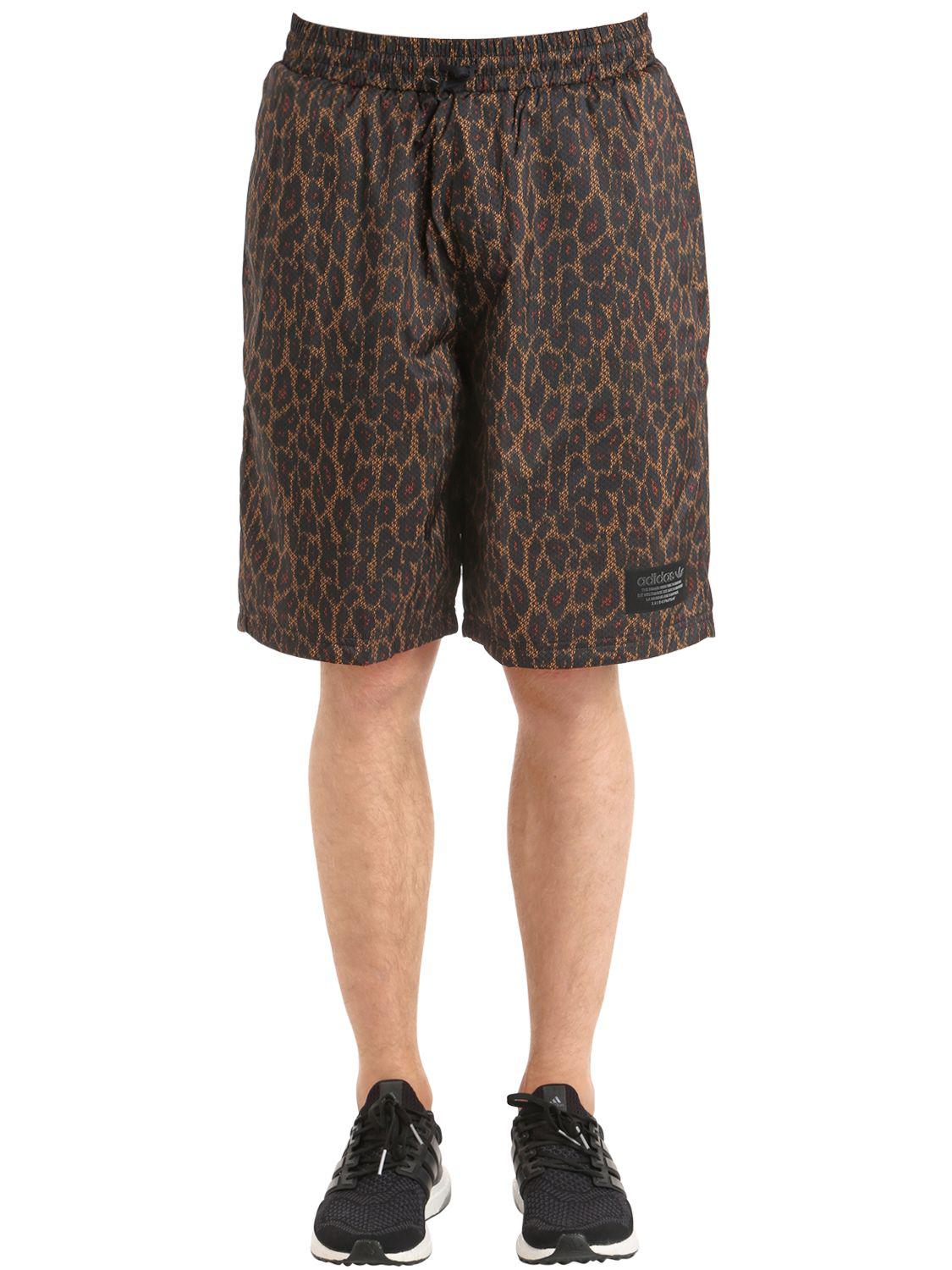 adidas Originals Nmd Aop Leopard Print Insulated Shorts for Men - Lyst