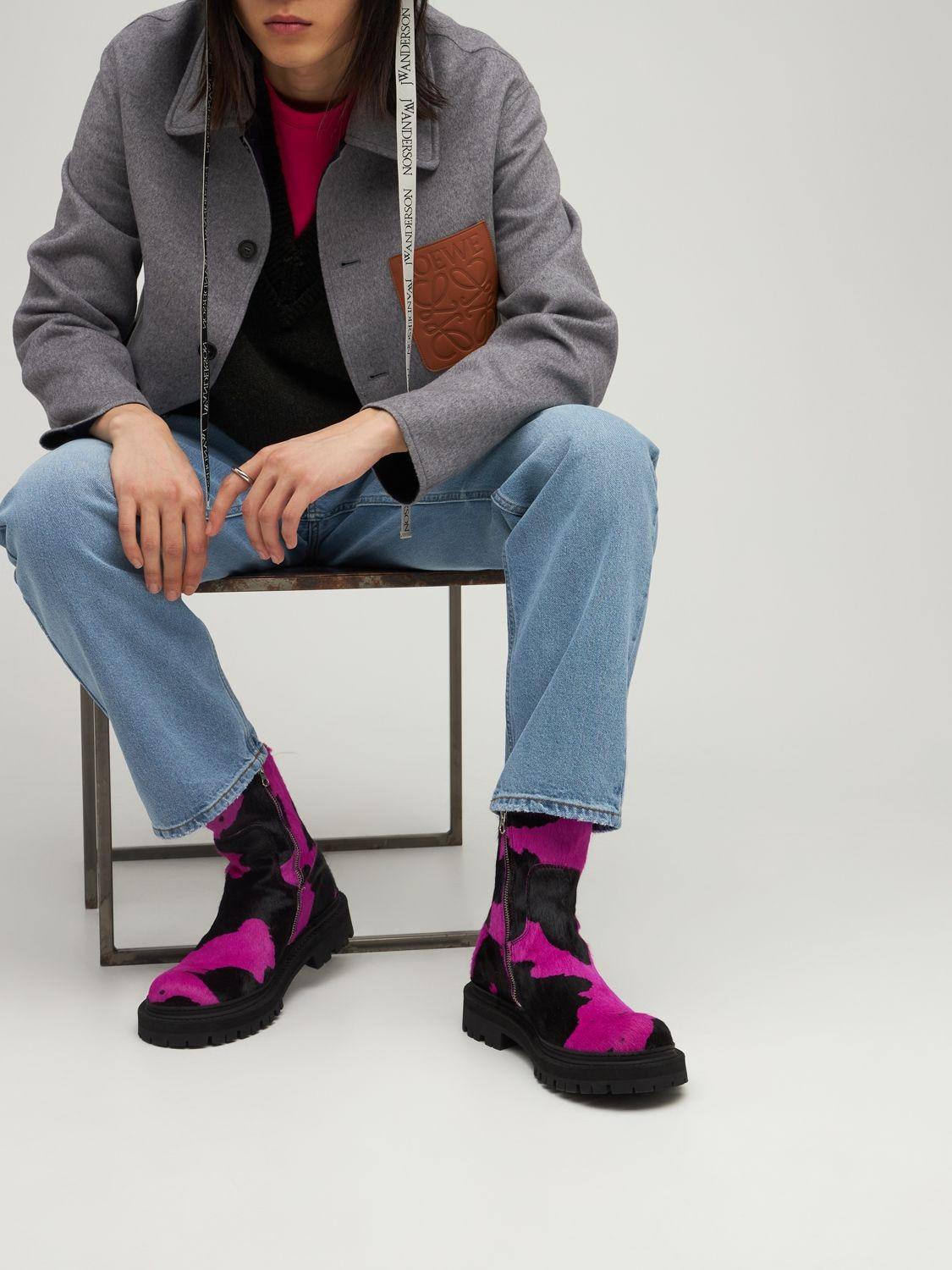 CAMPERLAB Eki Crazycow High Boots in Purple for Men | Lyst
