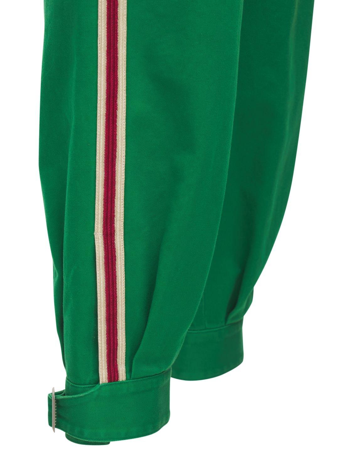 Gucci Military Cotton Drill Pants, Logo-print Pattern in Green | Lyst