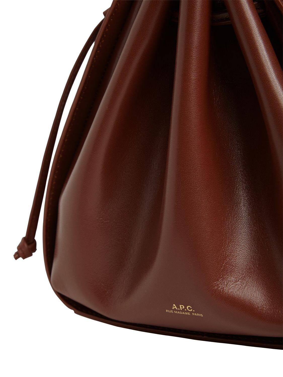 A.P.C. Courtney Small Leather Bucket Bag | Bloomingdale's