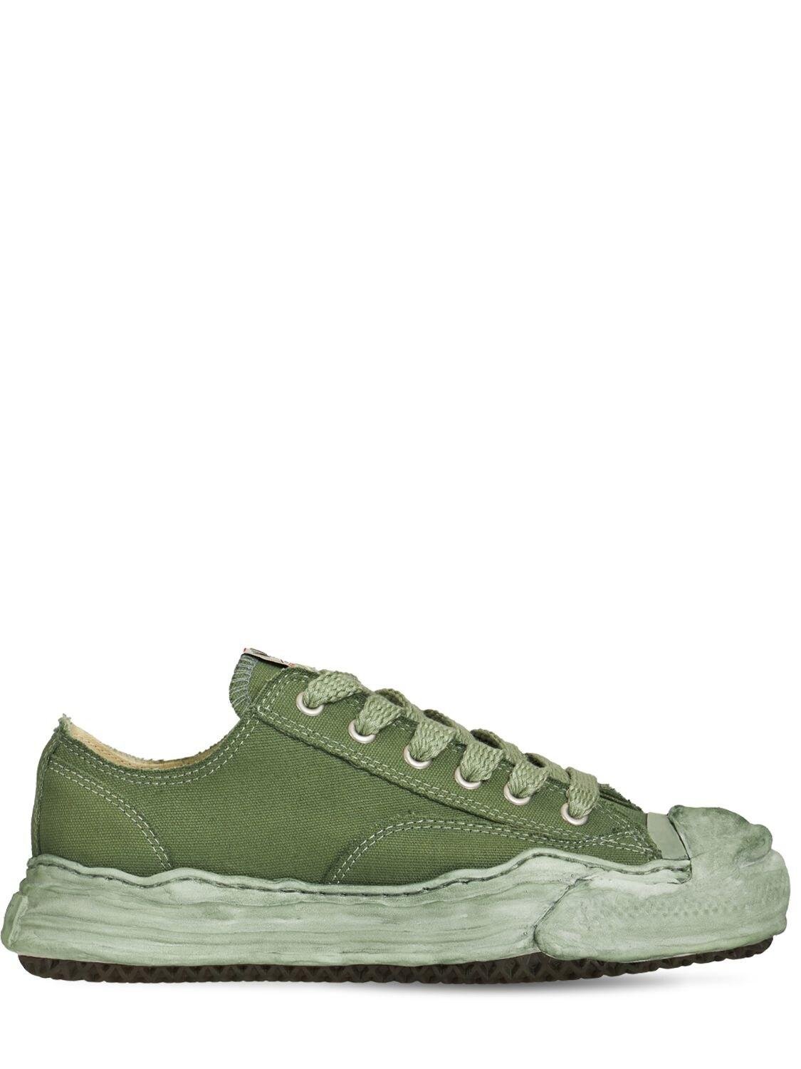 Mihara Yasuhiro Sneakers Aus Canvas hank in Grün für Herren Herren Schuhe Sneaker Niedrig Geschnittene Sneaker 