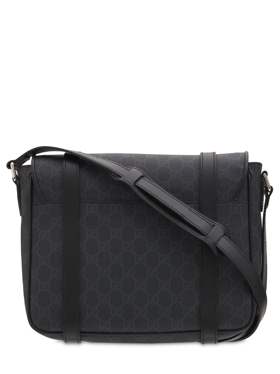 Gucci GG Canvas Messenger Bag in Nero/Nero (Black) for Men - Save 23% | Lyst