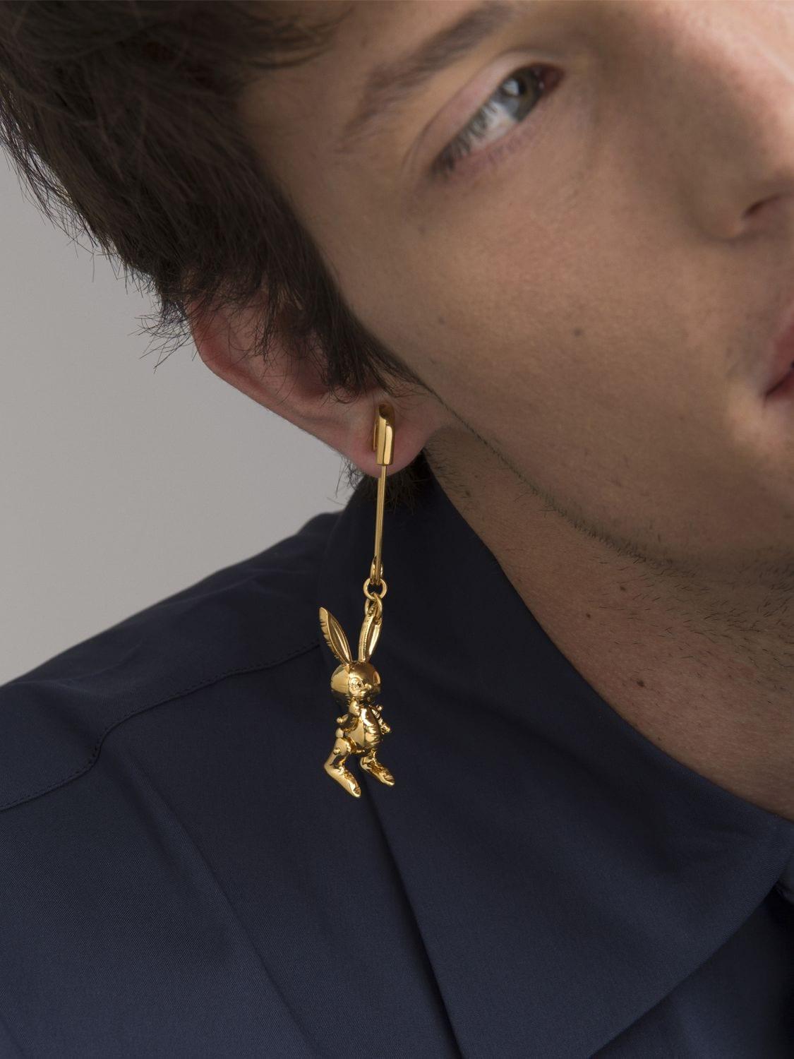 bunny earrings gold