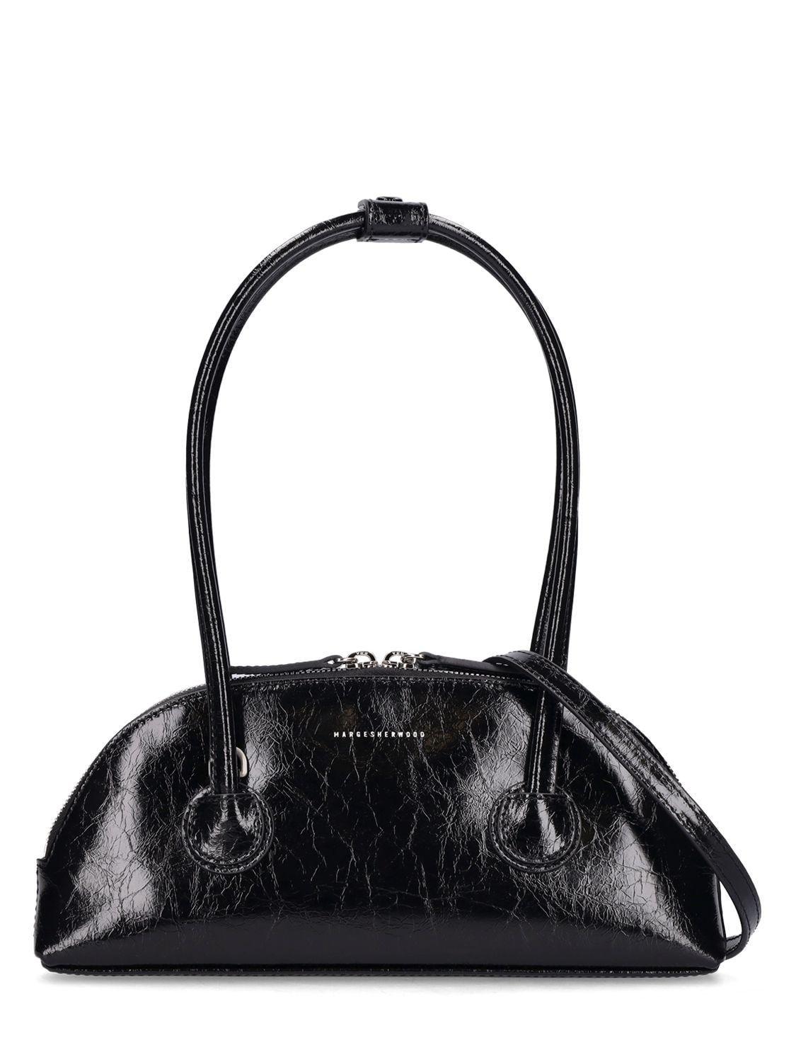 Marge Sherwood Bessette Leather Shoulder Bag In Black