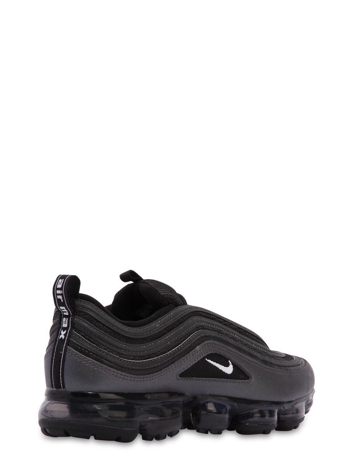 Nike Leather Air Vapormax 97 Sneakers in Black for Men - Lyst Nike Leather Air Vapormax 97 Sneakers in Black for Men - Lyst