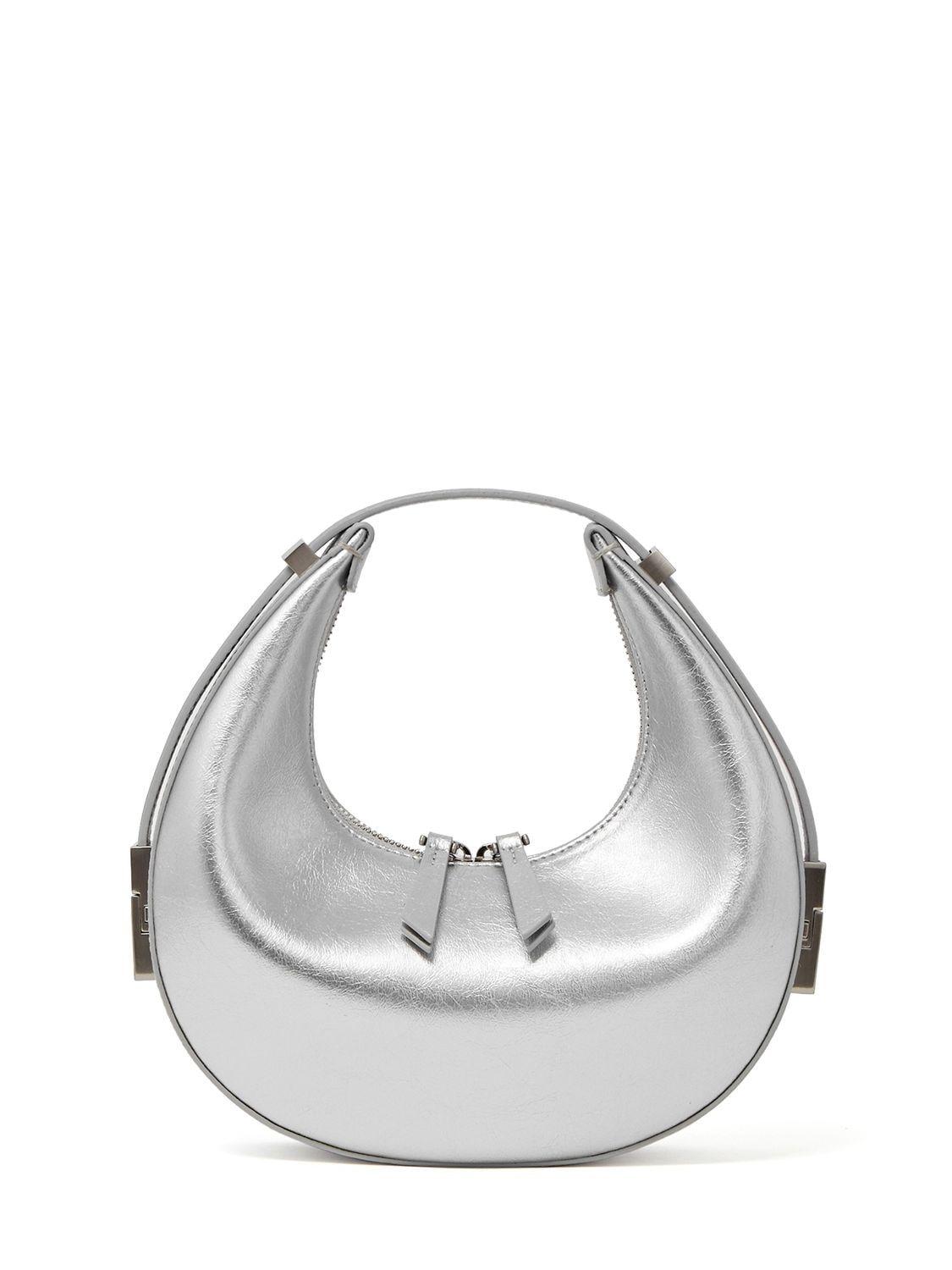 OSOI Mini Toni Leather Top Handle Bag in Metallic | Lyst