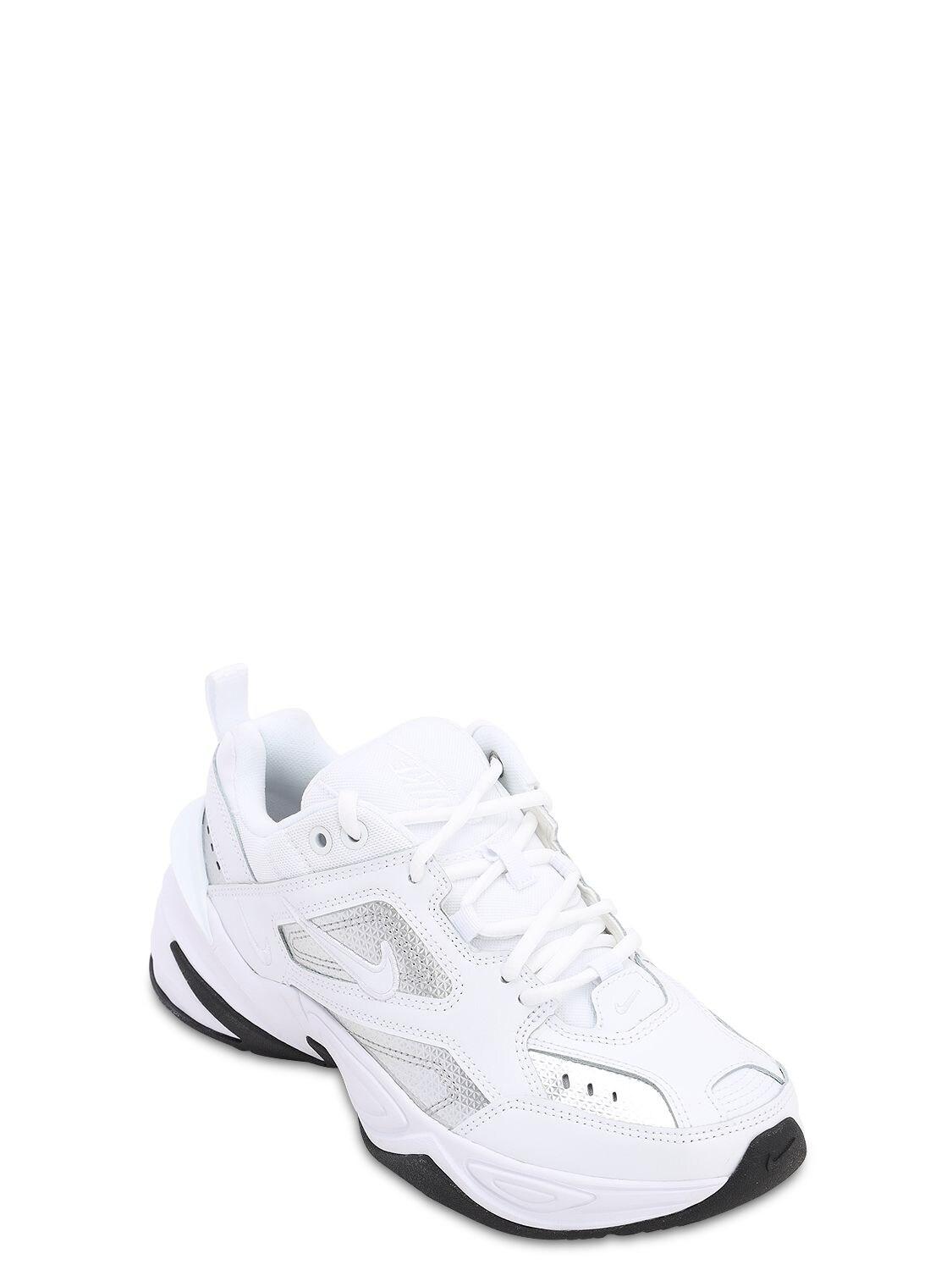 Nike White & Silver M2k Tekno Trainers | Lyst Canada