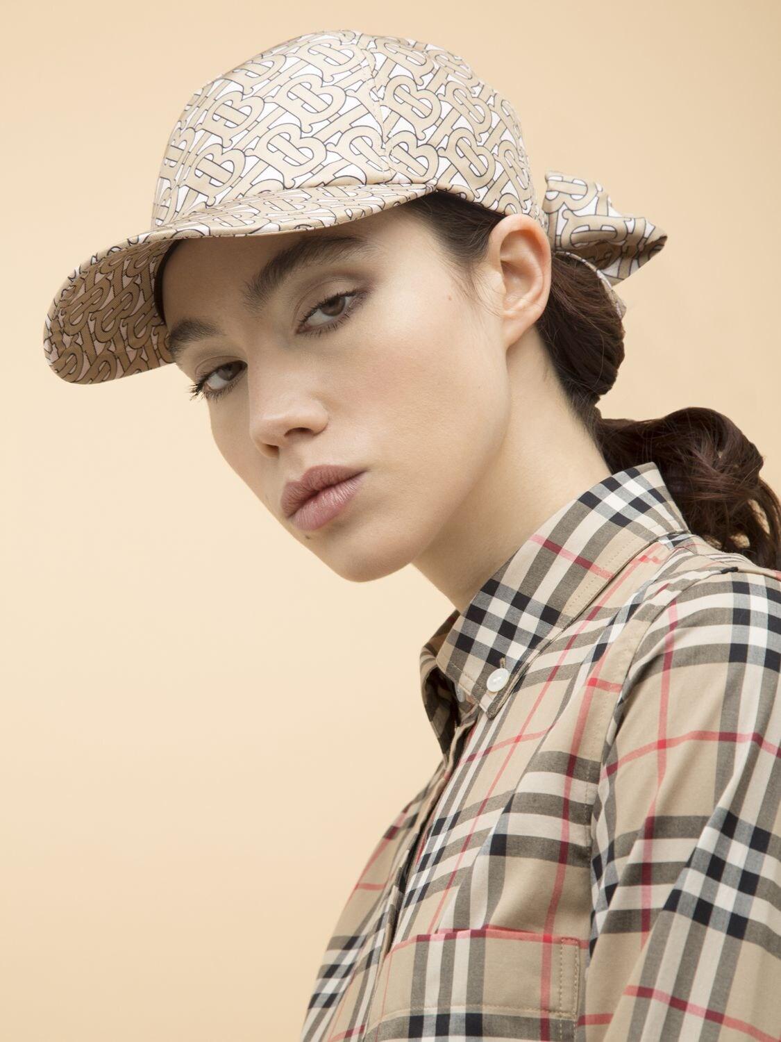 burberry print hat