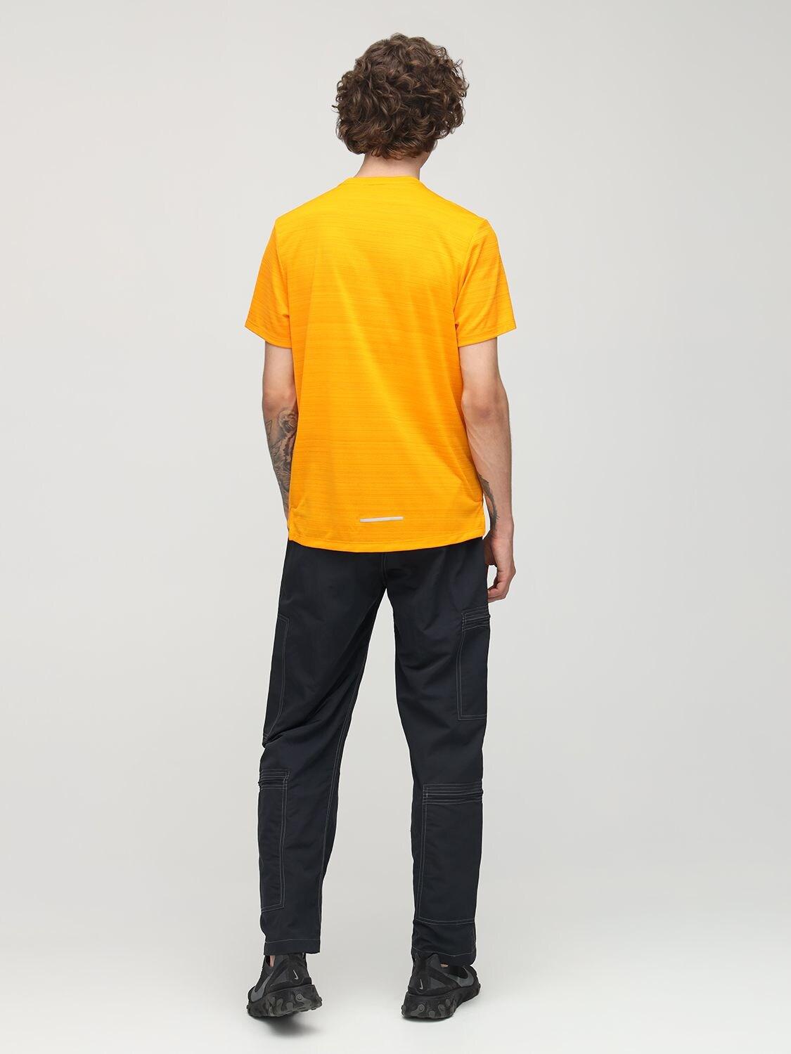 Womens Nike DriFit Contour Short Sleeve Running T Shirt Turf Orange, T-Shirts | Nielsen Animal